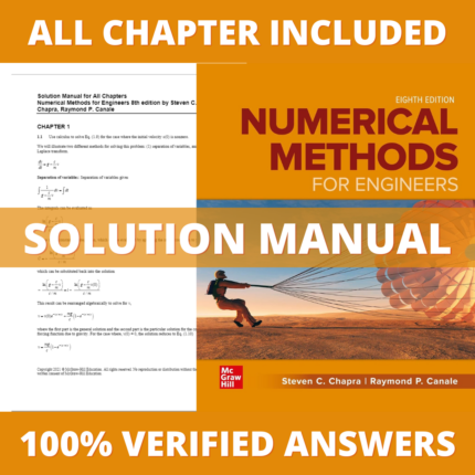 Solution Manual for Numerical Methods for Engineers 8th Edition (Chapra, 2021)