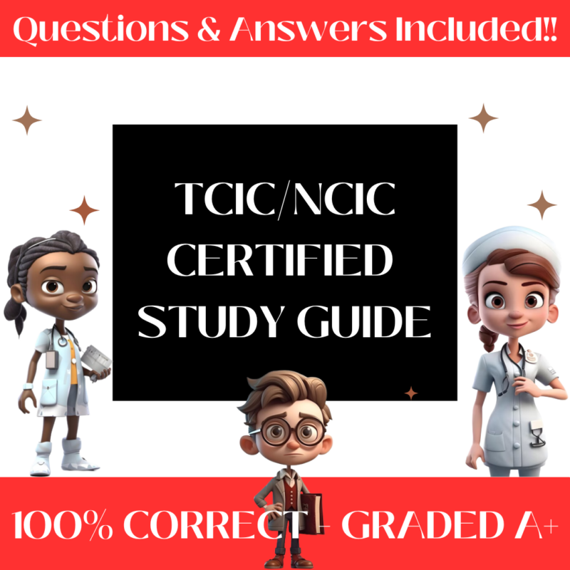 TCIC/NCIC Certified Study Guide