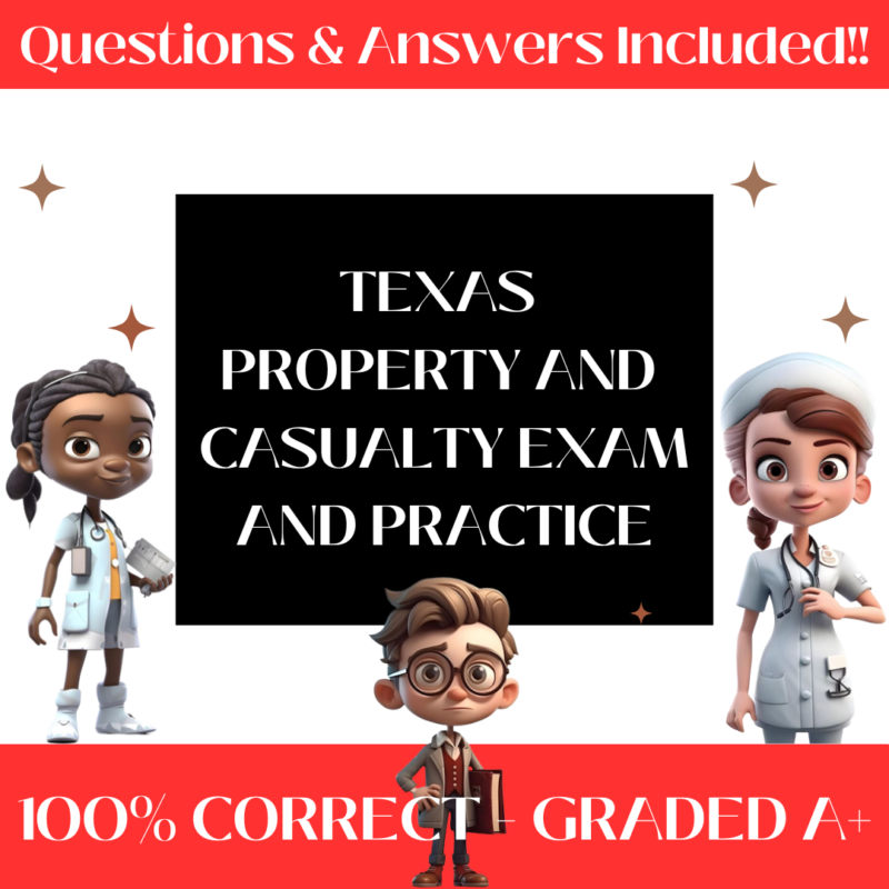 TEXAS Property and Casualty Exam