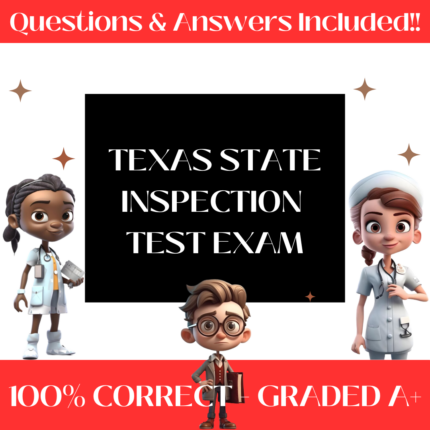 TEXAS State Inspection Test Exam