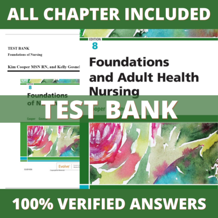 Test Bank for Foundations of Nursing, 8th Edition (Cooper, 2019)