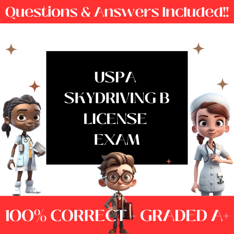 USPA Skydriving B License Exam (400+ Questions)