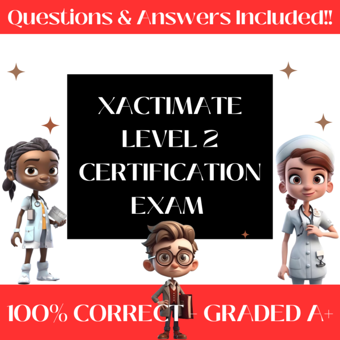 XACTIMATE Level 2 Certification Exam