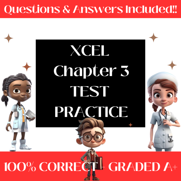 XCEL Chapter 3 Test Practice