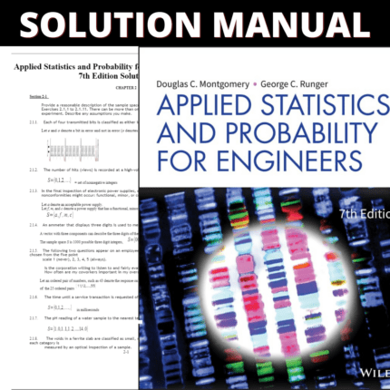 Solution Manual - Applied Statistics and Probability for Engineers 7th Edition (Turton, 2020)