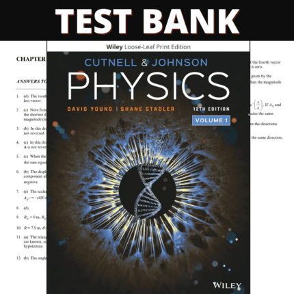 Solution Manual - Physics 12th Edition (Cutnell, 2022)