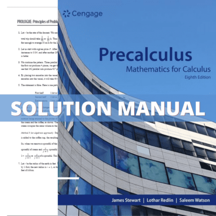 Solution Manual - Precalculus Mathematics for Calculus 8th Edition (Stewart, 2024)