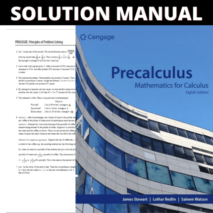 Solution Manual - Precalculus Mathematics for Calculus 8th Edition (Stewart, 2024)