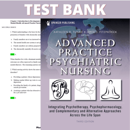 Test Bank for Advanced Practice Psychiatric Nursing 3rd Edition (Tusaie, 2022)