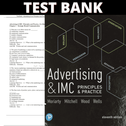 Test Bank - Advertising & Imc Principles And Practice, 11th Edition