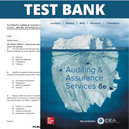 Test Bank for Auditing & Assurance Services 8th Edition (Louwers, 2020)