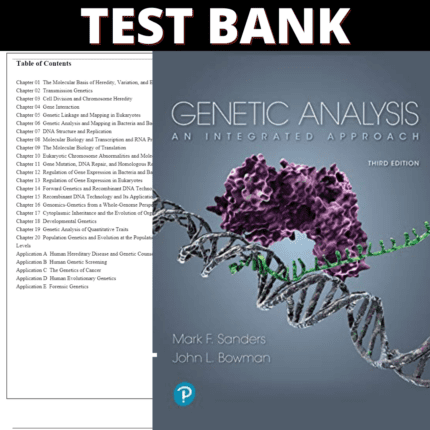 Test Bank - Genetic Analysis-An Integrated Approach, 3rd Edition (Sanders, 2019)4