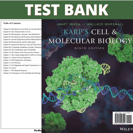 Test Bank for Karp's Cell and Molecular Biology, 9th Edition (Karp, 2020)