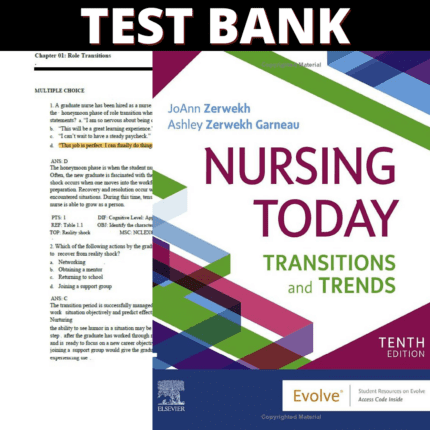 Test Bank Nursing Today Transition and Trends, 10th Edition (Zerwekh, 2021)