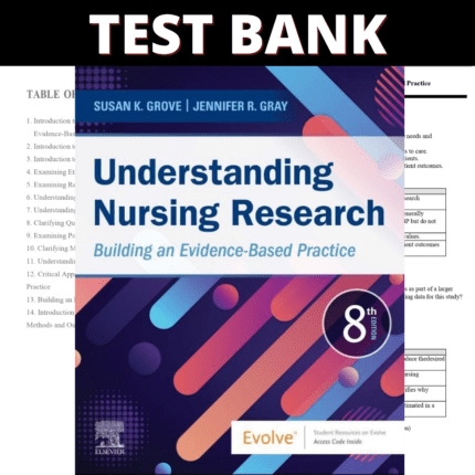 Test Bank Understanding Nursing Research Building an Evidence-Based Practice 8th Edition (Grove, 2023)