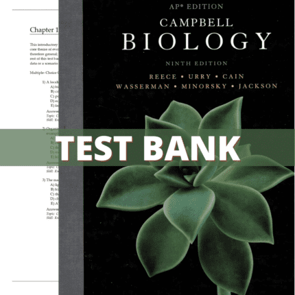 Test Bank for Campbell Biology, 9th Edition (Reece, 2012)