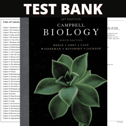 Test Bank for Campbell Biology, 9th Edition (Reece, 2012)4