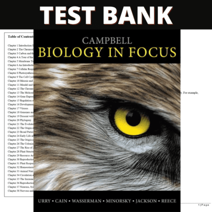 Test Bank Campbell Biology in Focus, 1st Edition (Urry, 2014)