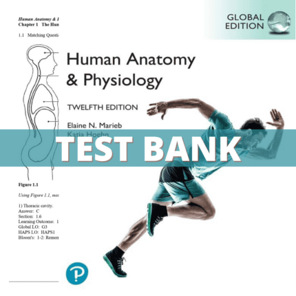 Test Bank Human Anatomy & Physiology, 12th Global Edition (Marieb, 2023)